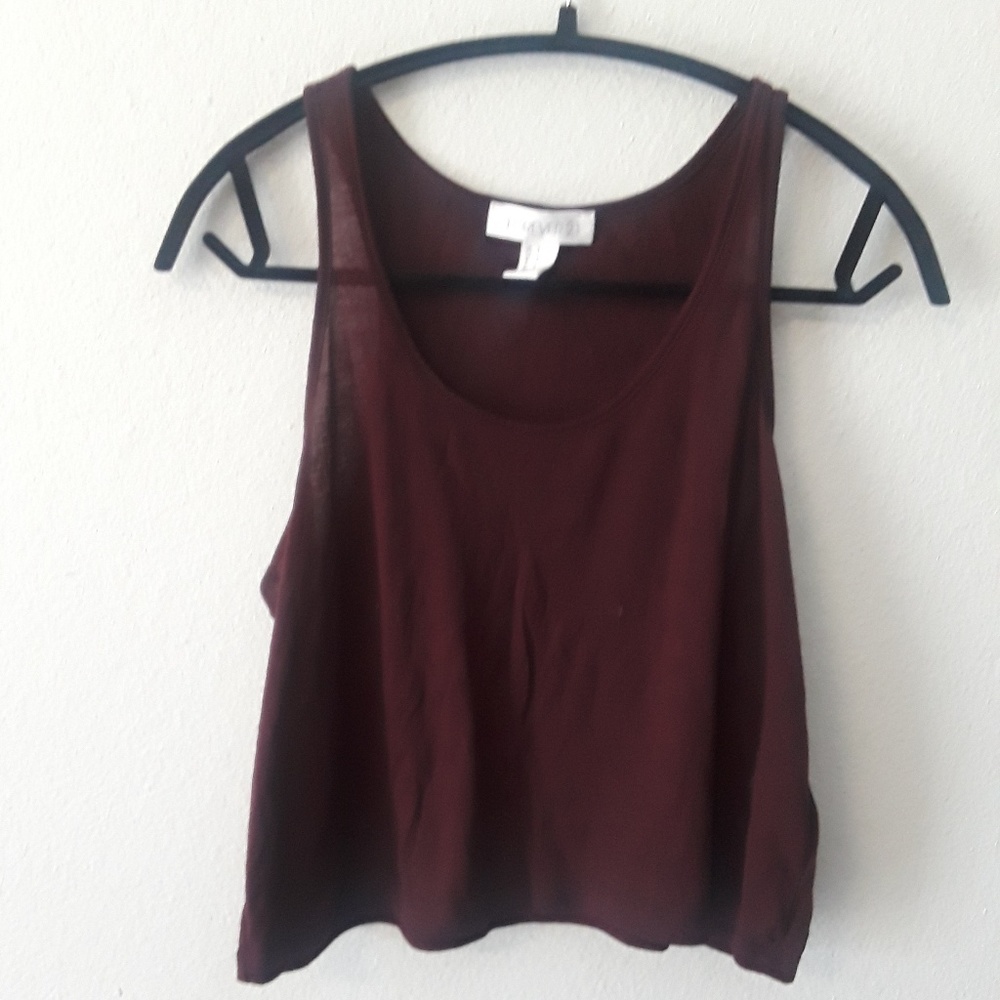 Burgundy tank top